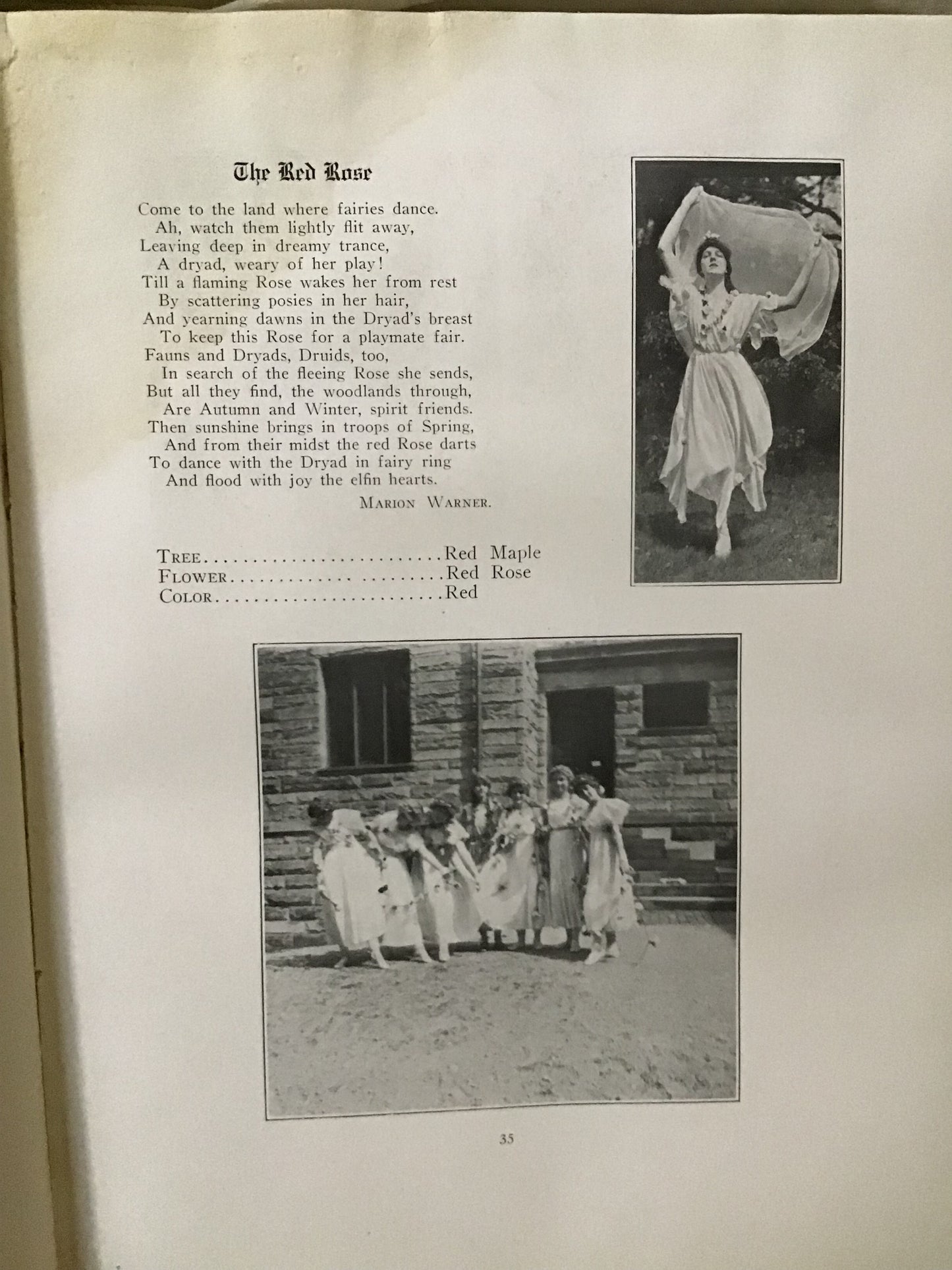 1916 Wellesley college yearbook “legenda” signed or unsigned