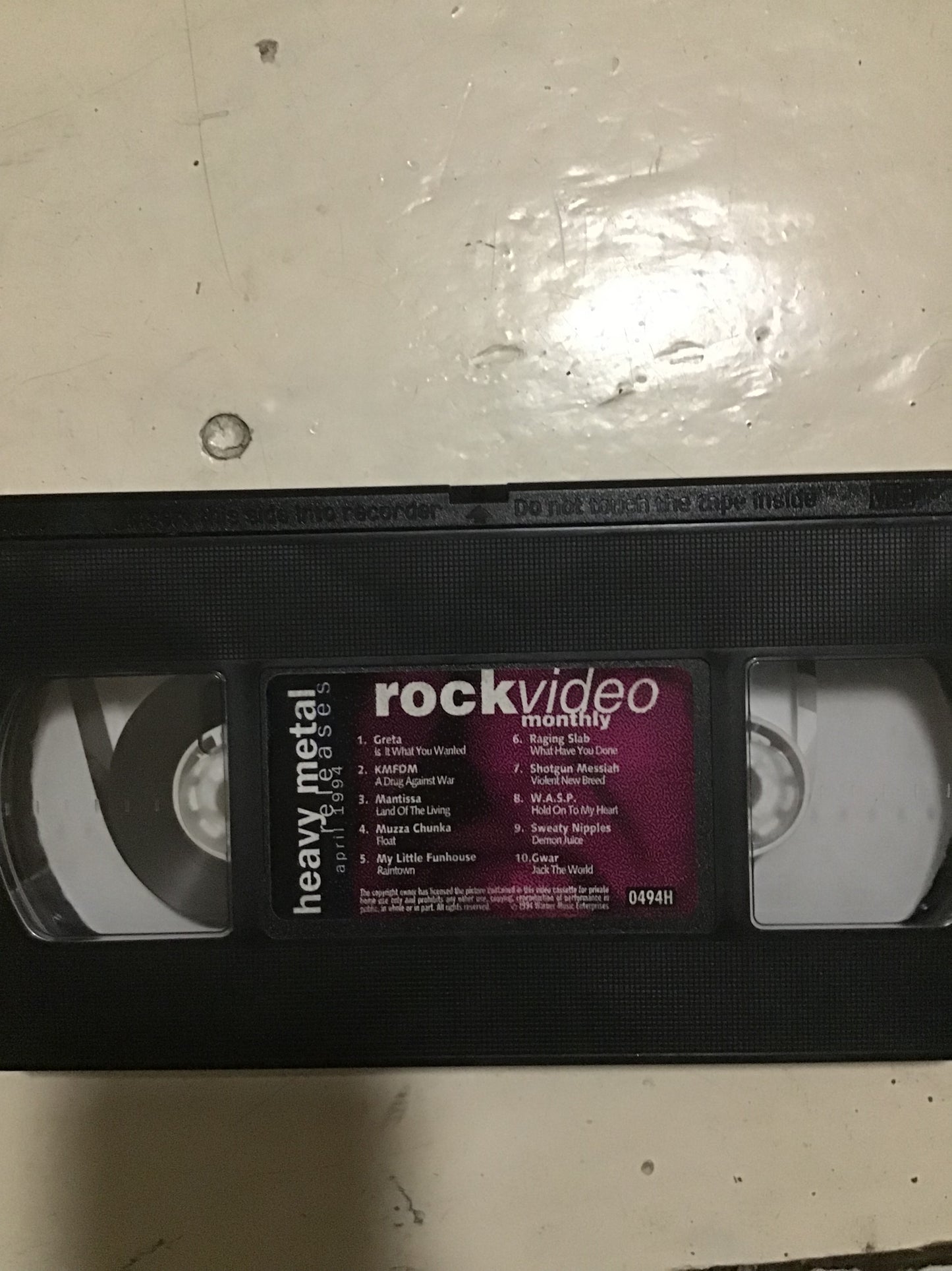 Rock Video Monthly VHS April 1994 signed