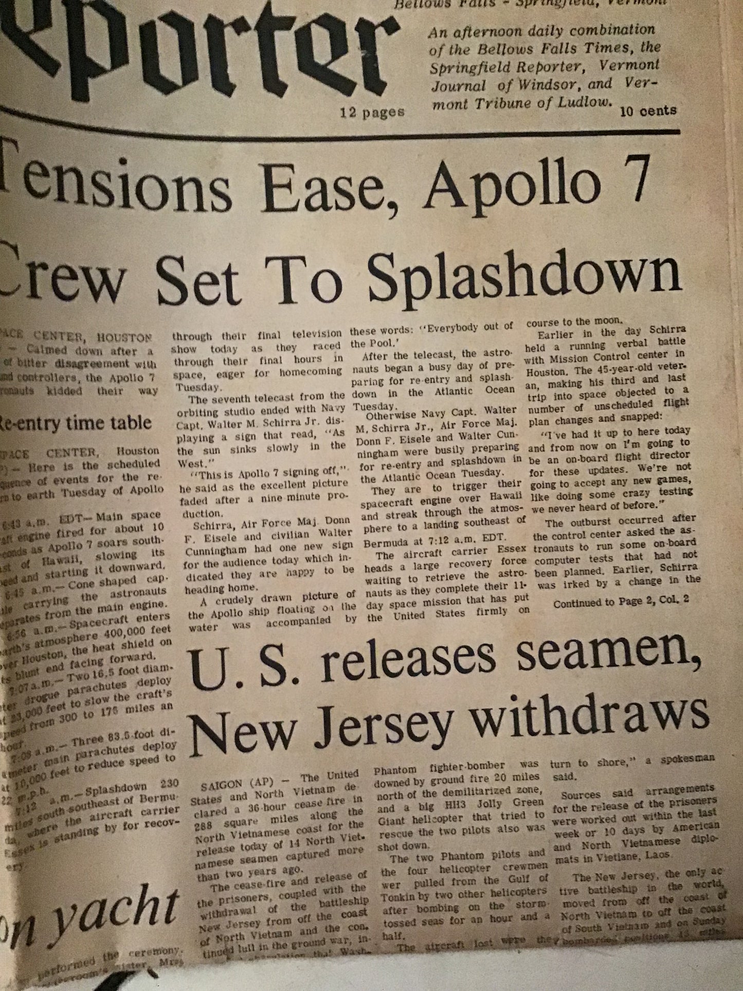 October 21st 1968 times reporter newspaper