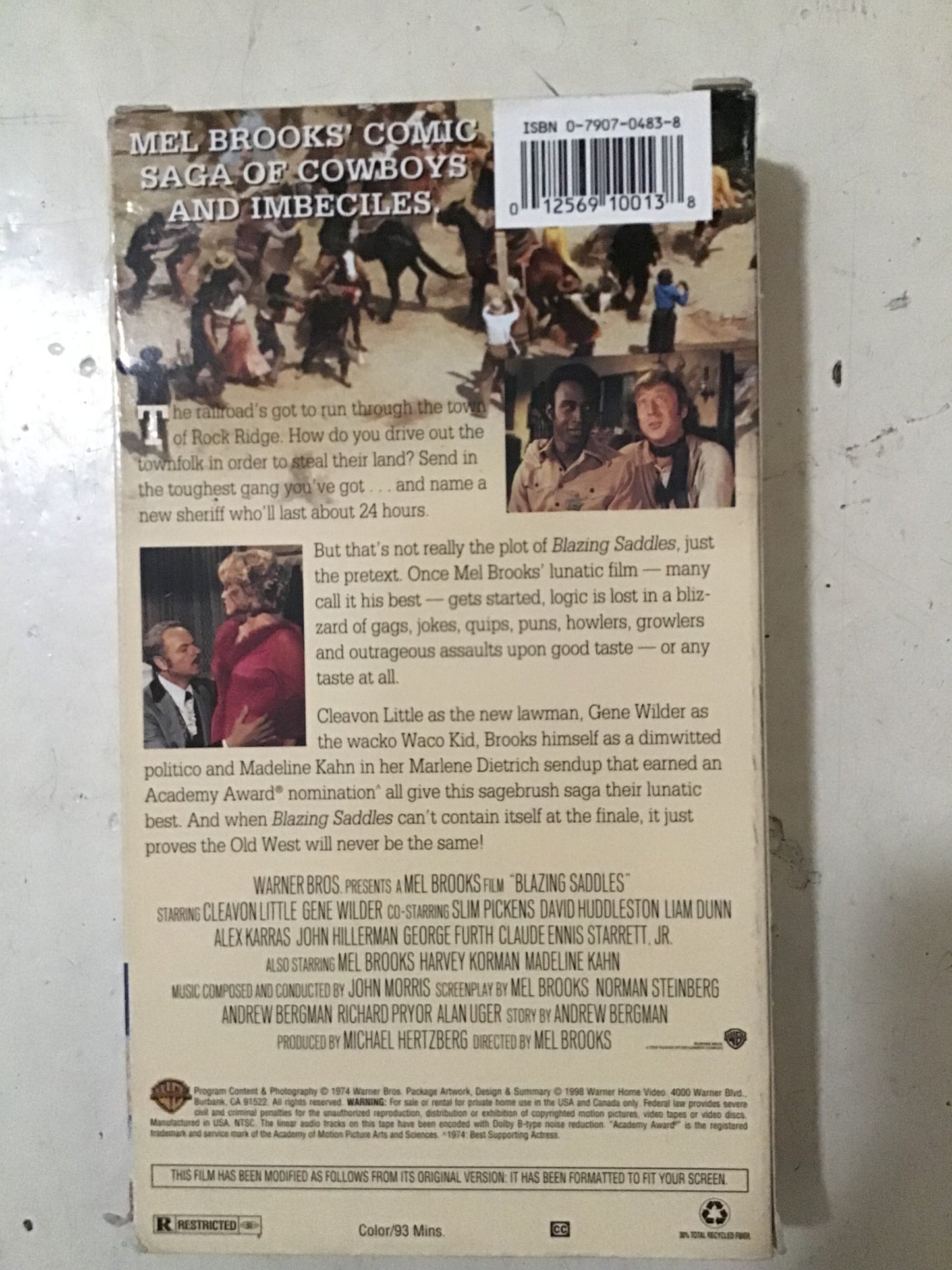 Blazing Saddles VHS signed