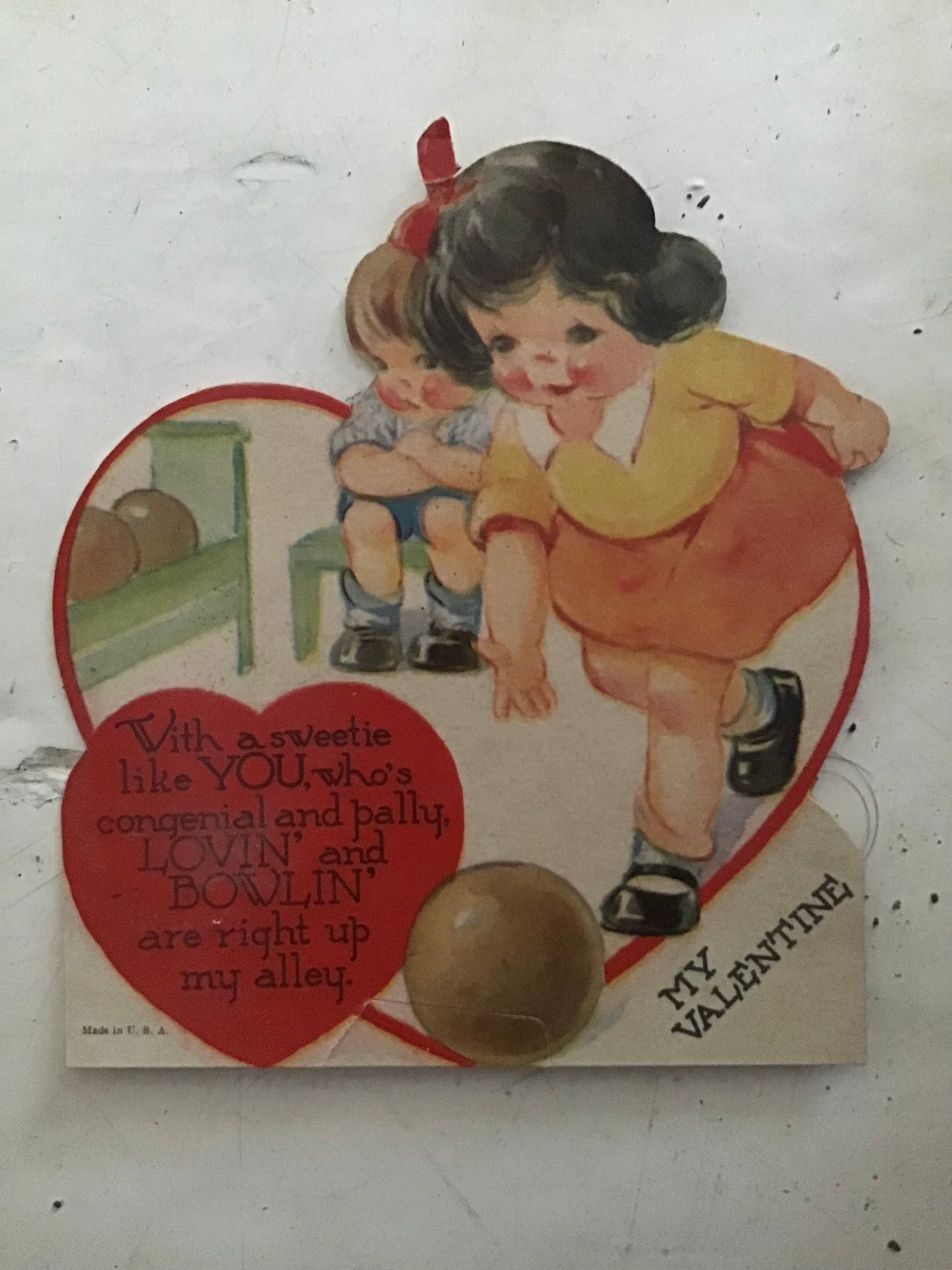 Bowling Valentine’s card