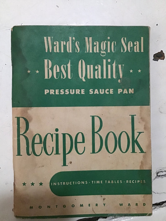 1948 wards pressure saucepan cookbook (signing optional)