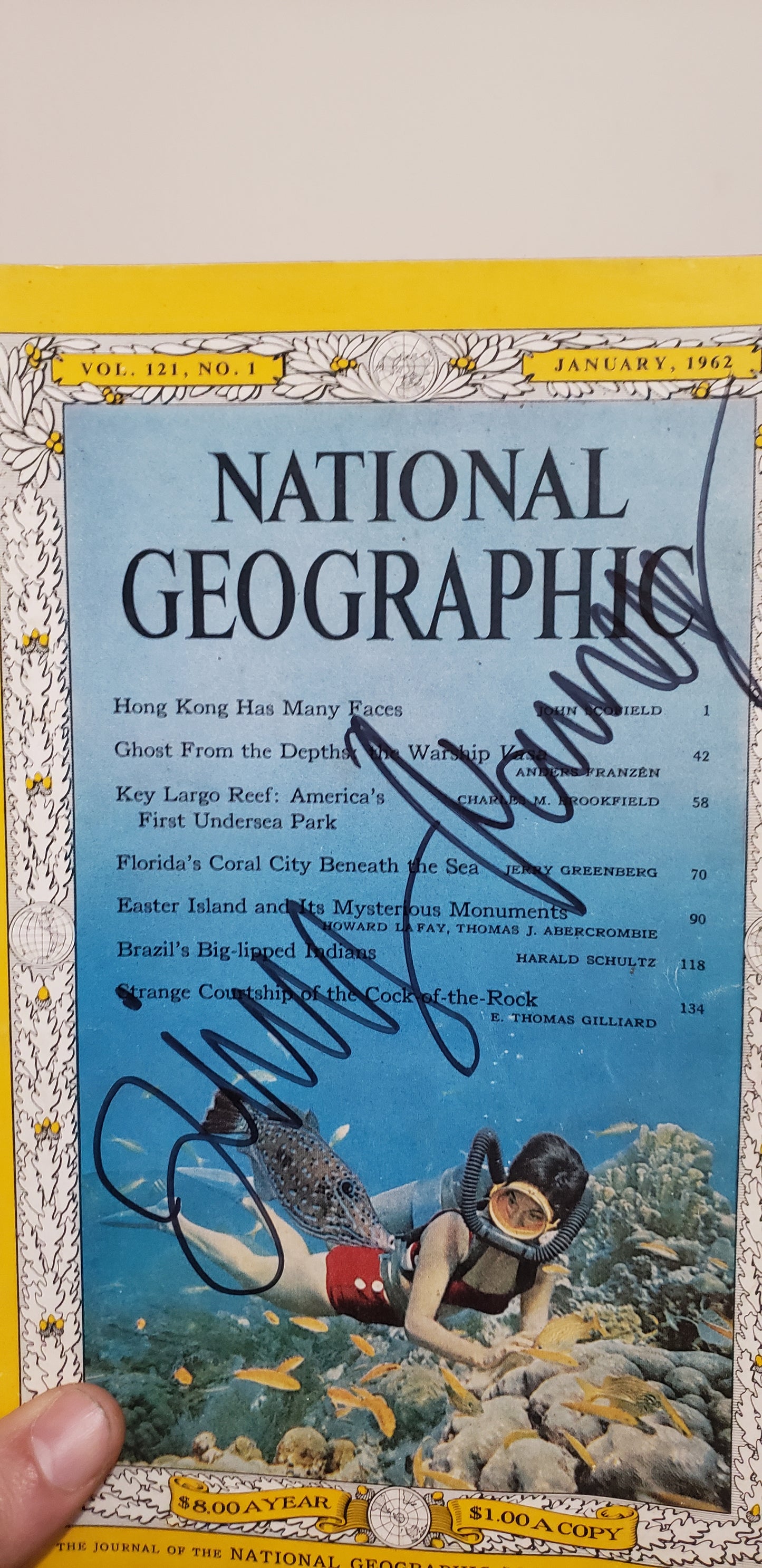 Signed National Geographics (90s-60s)