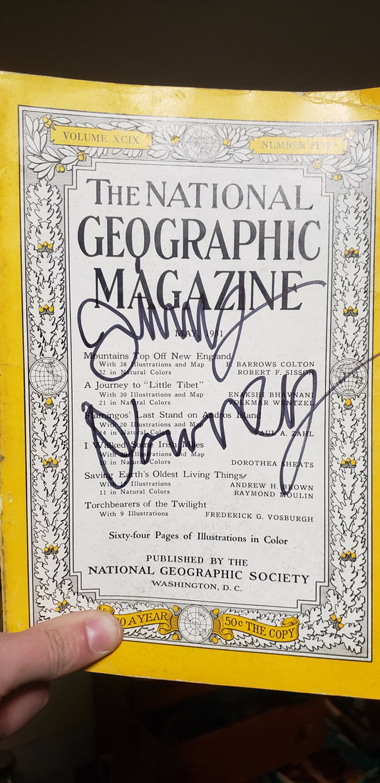 1950s Signed National Geographic