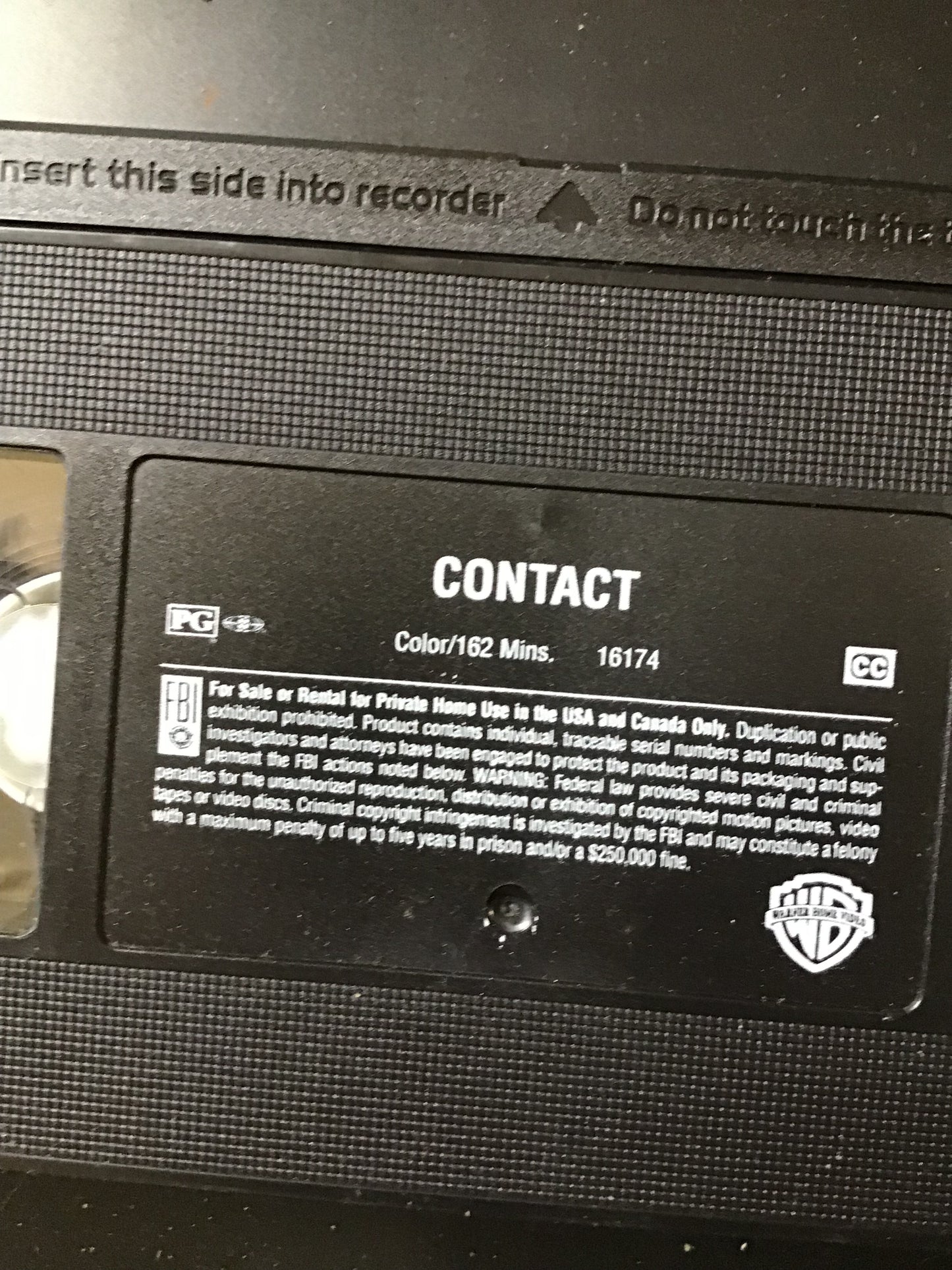 Contact VHS signed (Tape only no cover)