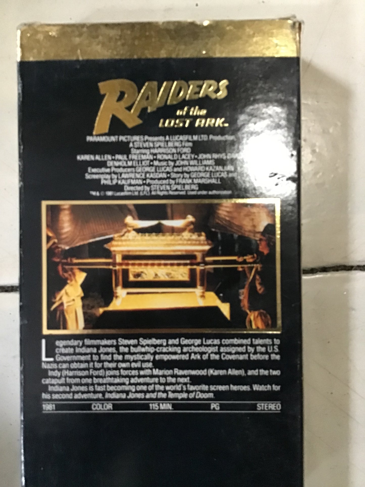 Raiders of the lost arc VHS signed