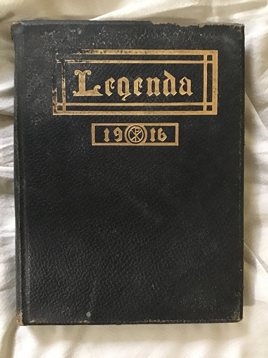 1916 Wellesley college yearbook “legenda” signed or unsigned