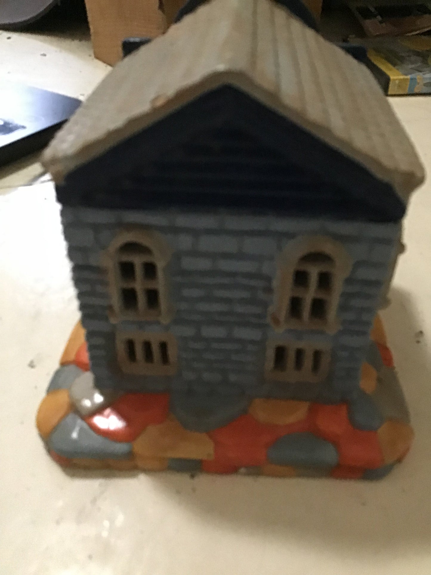 Ceramic Police Station Signed