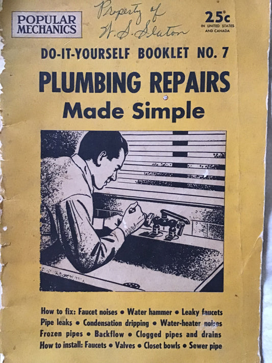 1954 plumbing repairs made simple signed