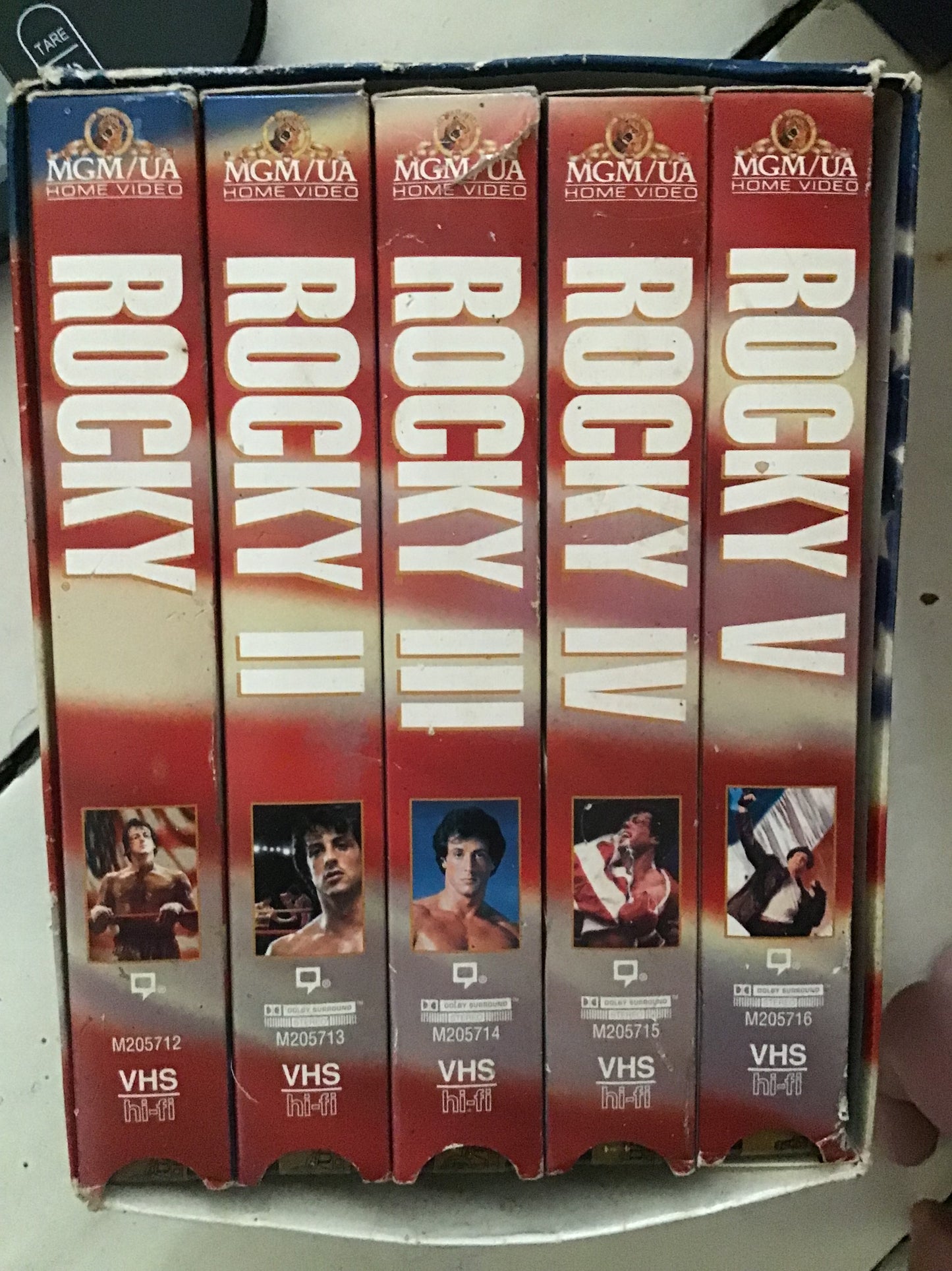 Rocky 20th anniversary complete vhs set signed