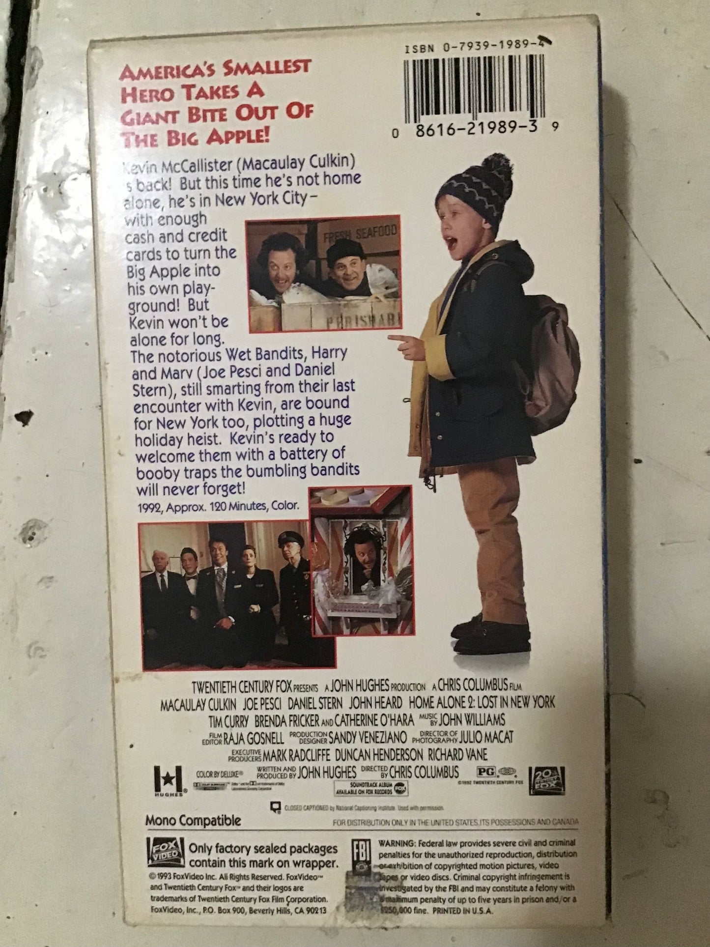 Home Alone 2 VHS signed