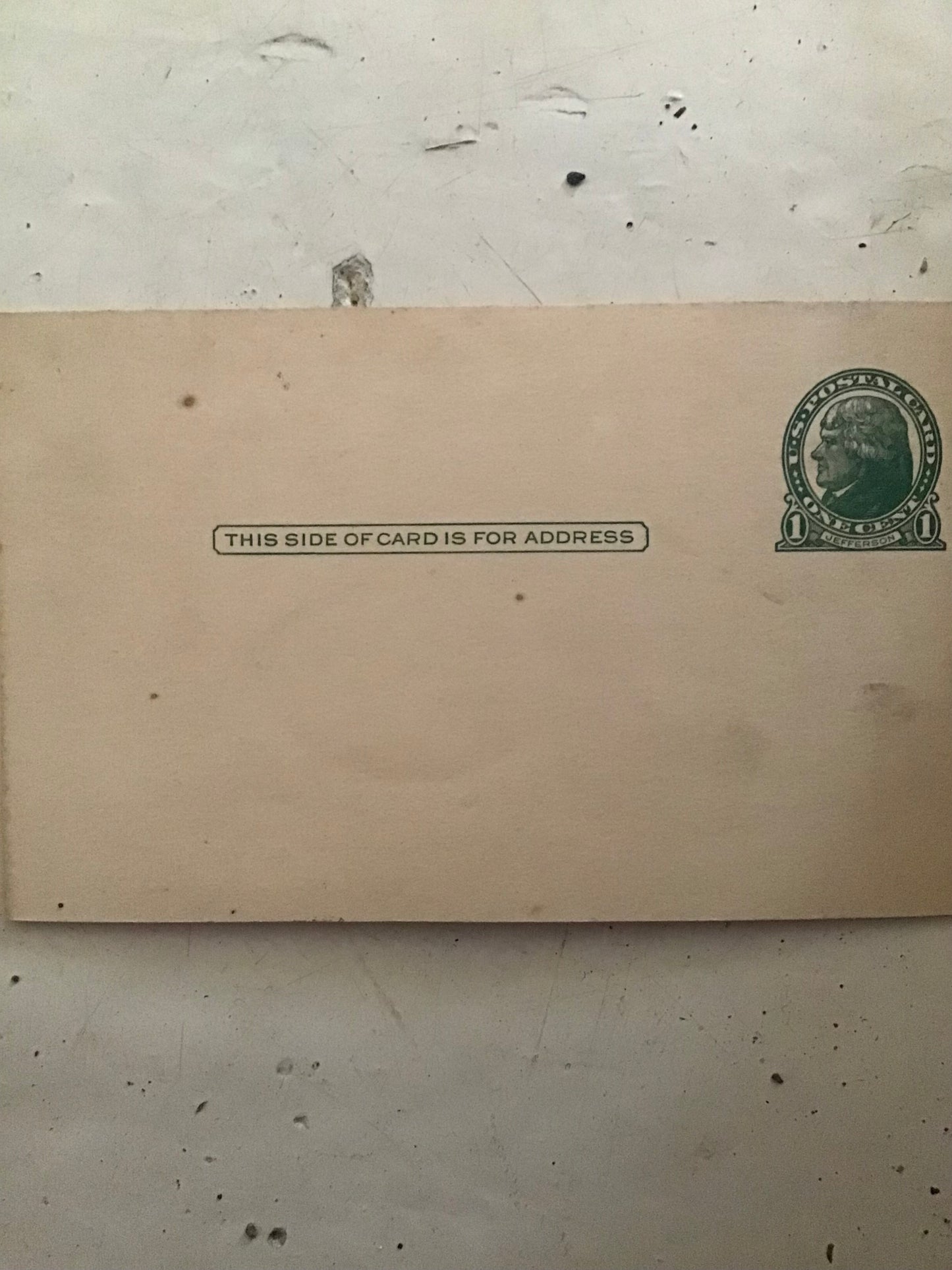 Blank post card