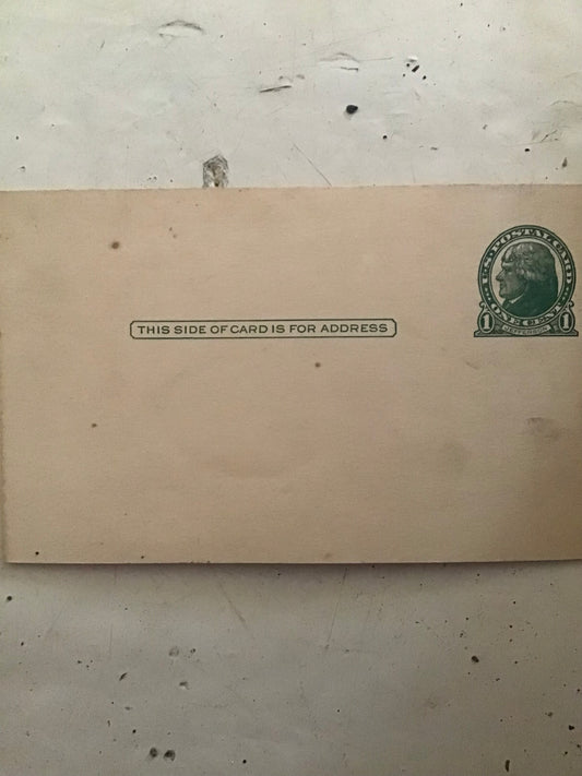 Blank post card