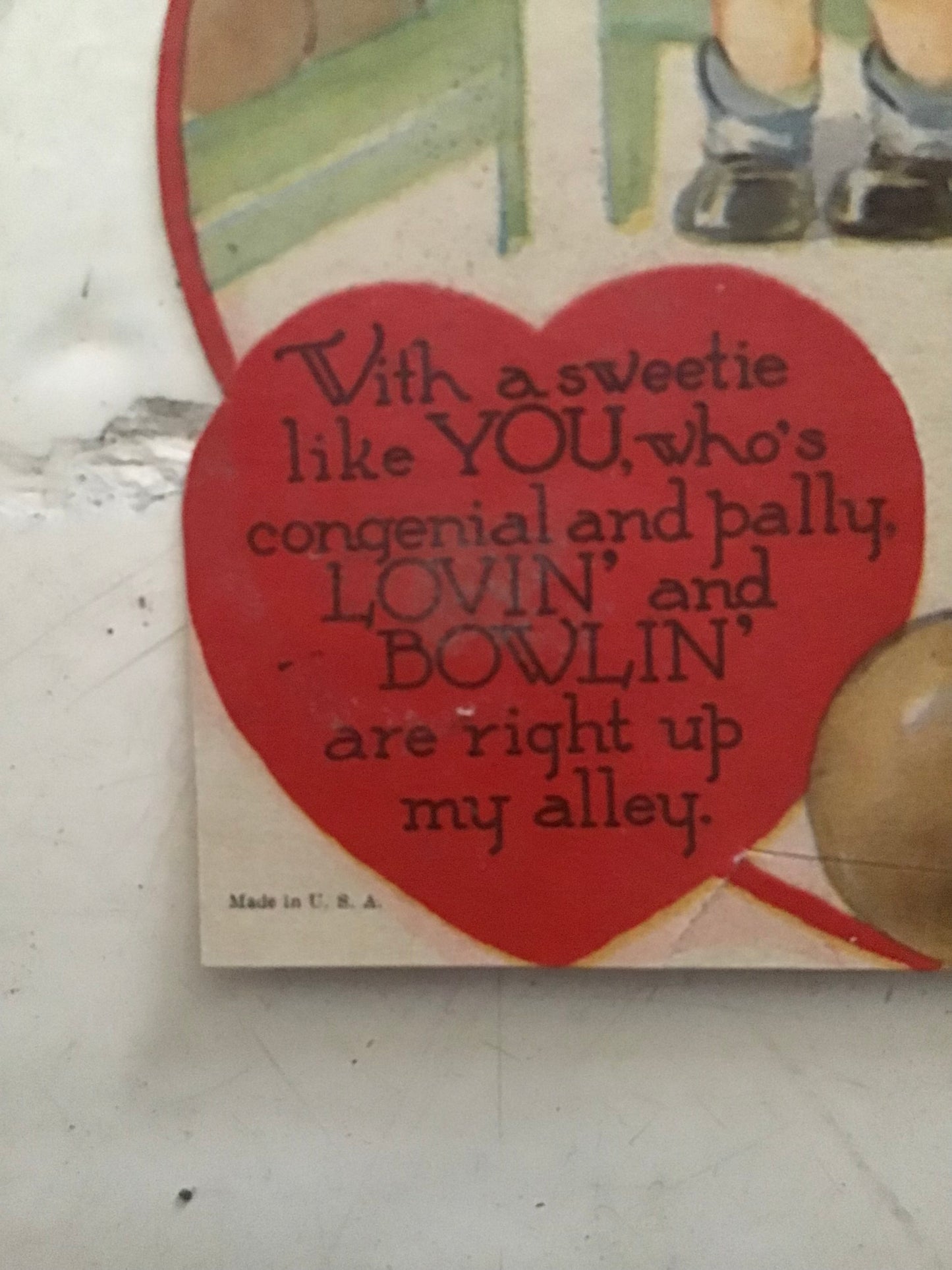 Bowling Valentine’s card