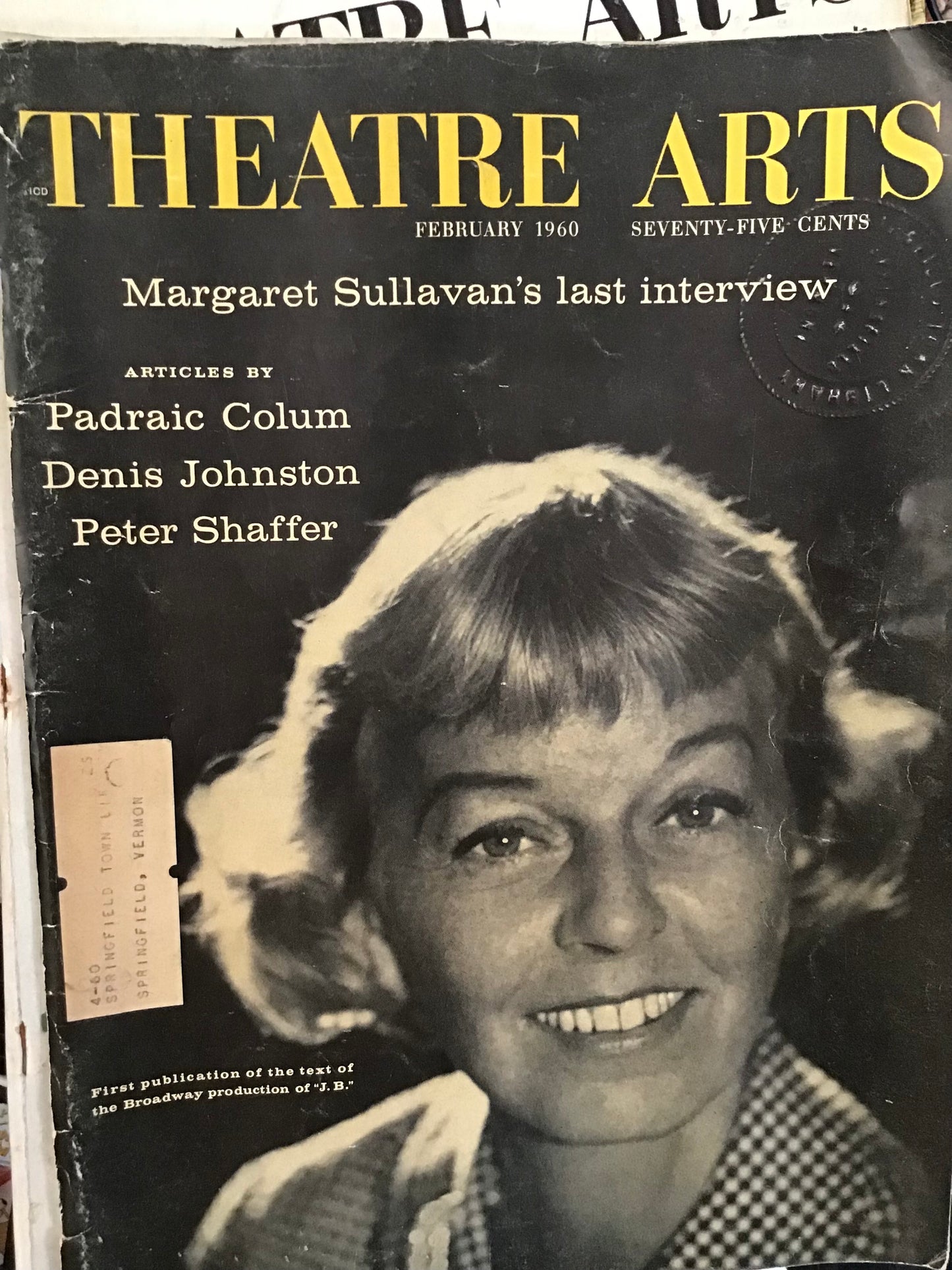 Theater arts magazines 50s-60s