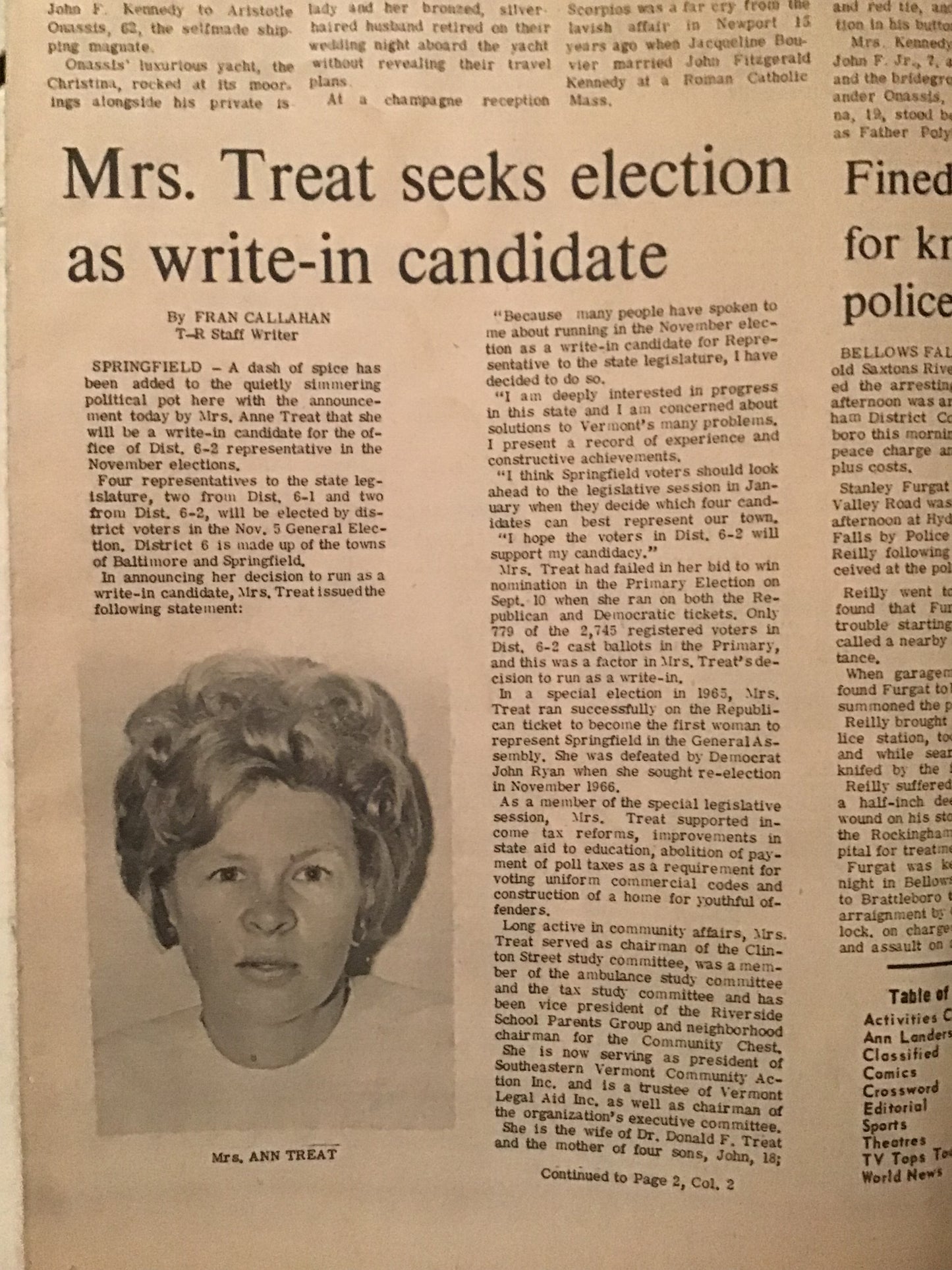 October 21st 1968 times reporter newspaper