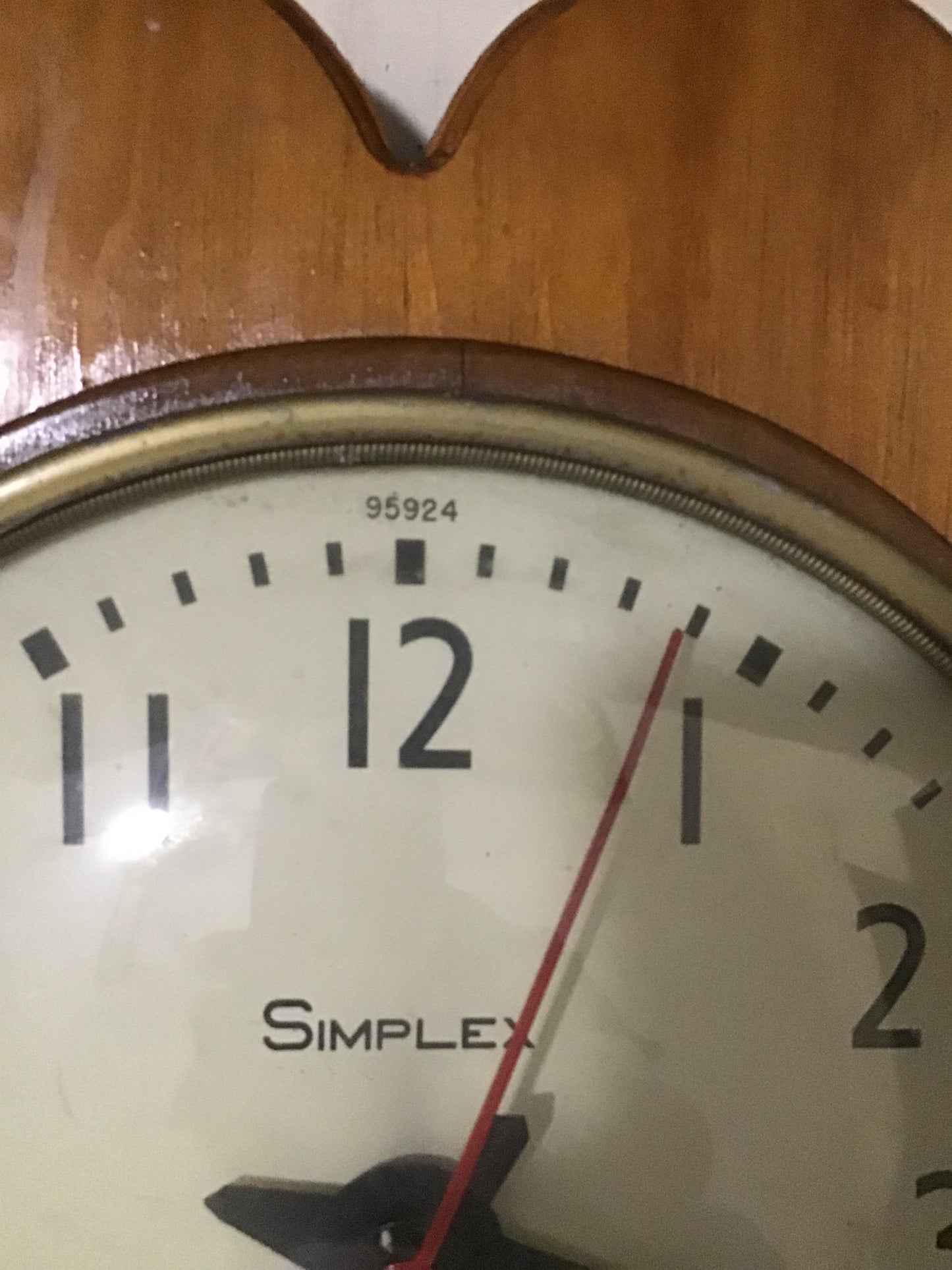 Retro simplex plug in wall clock (signed or unsigned)