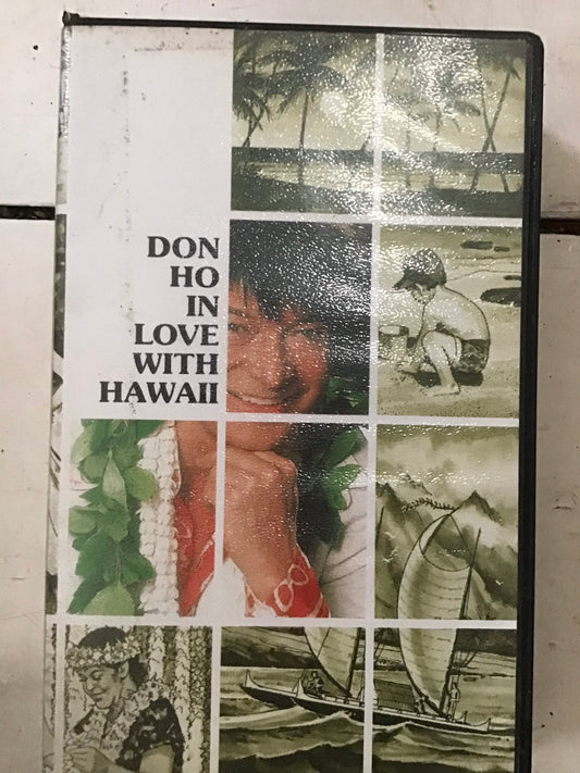 Don ho in love with Hawaii VHS signed