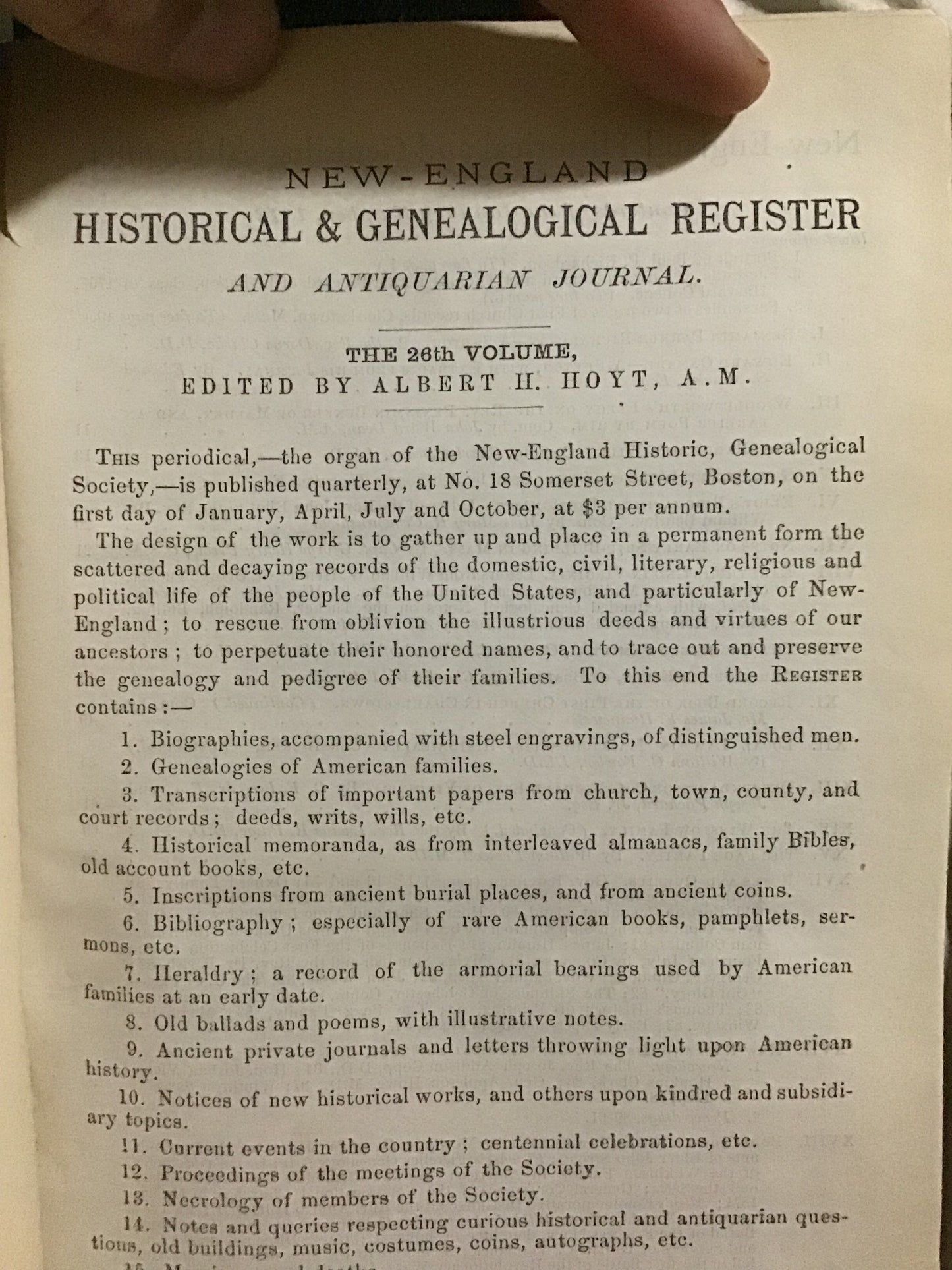 1872 New England historical and genealogical society