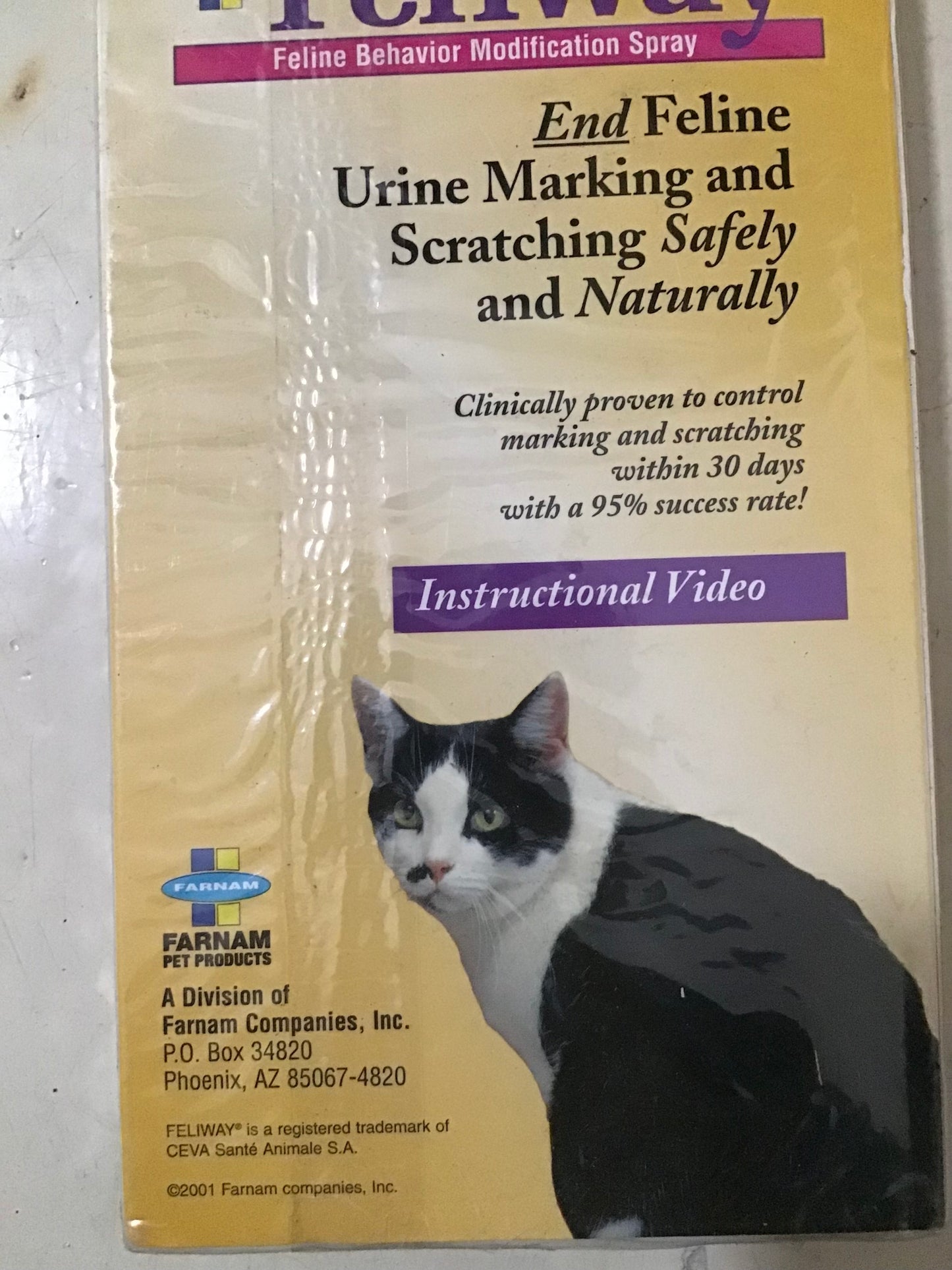 Feline Behavior Modification Spray SEALED VHS signed